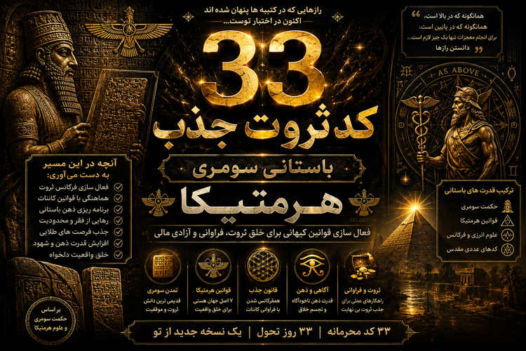✨ دوره 33کد ثروت پاکسازی ناخودآگاه +450 فایل علوم خفیه
